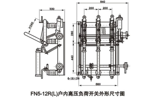 FN5-12R(L)系列户内高压负荷开关